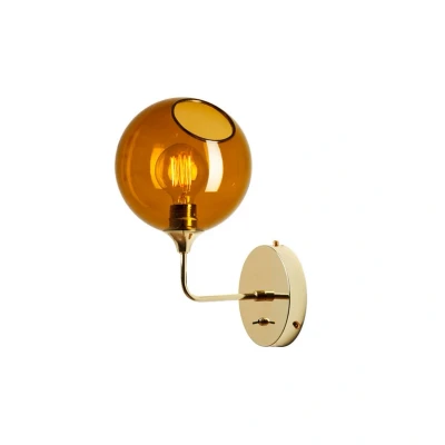 Abbildung von Wandleuchte Ballroom Short, bernstein, Glas, mundgeblasen