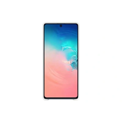 Abbildung von Samsung Silicone Smartphone Cover EF PG770 für Galaxy S10 Lite Handy Hülle, Silikon, Schutz Case, stoßfest, dünn und griffig, weiß