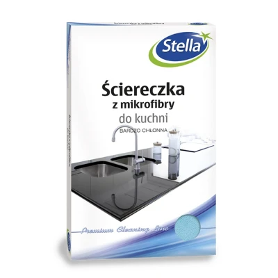 Abbildung von STELLA Mikrofaser Küchentuch Reinigungstücher Mikrofasertuch für die Küche / 1 Stück/Mix/für Nass und Trockenreinigung von Starken Verschmutzungen