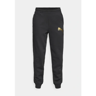 Abbildung von Puma Sweatpants Jogginghose Black/metallic goldcoloured, Damen, Größe: Medium, gold/coloured