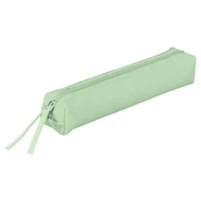 Abbildung von Clairefontaine 410152C Schlampermäppchen Slim, aus Lammleder, 19,5 x 2,5 4cm, 1 Stück, Grün