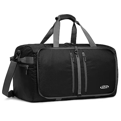 Abbildung von G4Free Leichter Faltbare Reisetaschen 40L Leichte Reise Gepäck Sporttasche Herren Damen Tote Bag für Sport Gym Urlaub Übernachtung