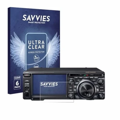 Abbildung von Savvies 6 Stück Schutzfolie für Yaesu FT DX10 Displayschutz Folie Ultra Transparent