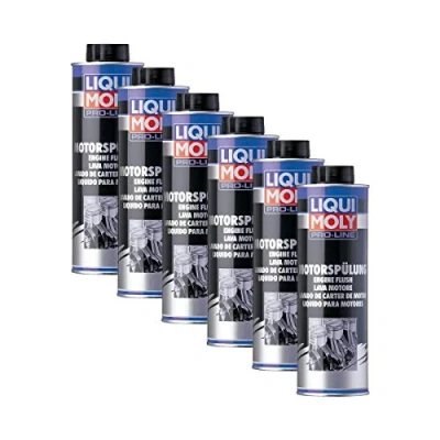 Abbildung von 6x LIQUI MOLY 2427 Pro Line Motorspülung MotorReiniger Öl Additiv 500ml