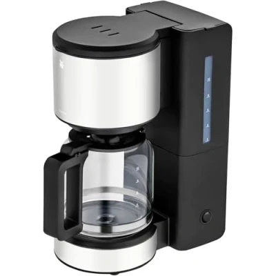 Abbildung von WMF Filterkaffeemaschine &quot;Stelio Paper Grey&quot;, 1,25 l Kaffeekanne, Papierfilter, 1x4, 10 Tassen, Warmhaltefunktion, Abschaltautomatik, Cromargan, 1000 Watt
