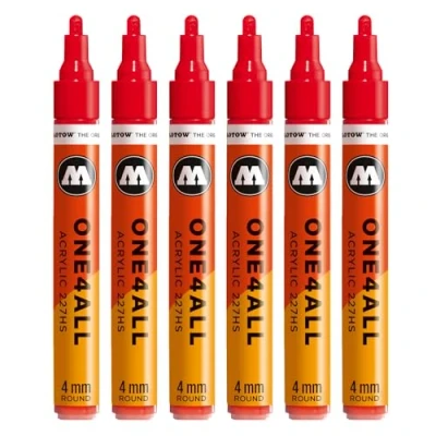 Abbildung von Molotow Acrylmarker ONE4ALL 227HS 4mm #243 MAD C kirschrot