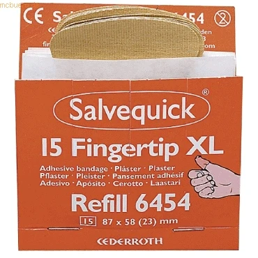 Abbildung von Salvequick Fingerspitzen Pflaster elastisch Refill 6454 VE=