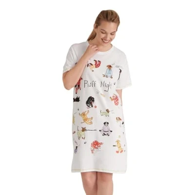 Abbildung von Hatley Damen Ruff Night Nachthemd, Weiß, One Size