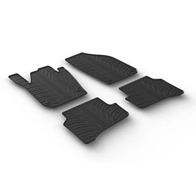 Abbildung von Gledring 0480 Fußmattensatz Gummi vorne und hinten 4 schwarz 750mm 550mm SKODA: Enyaq IV SUV