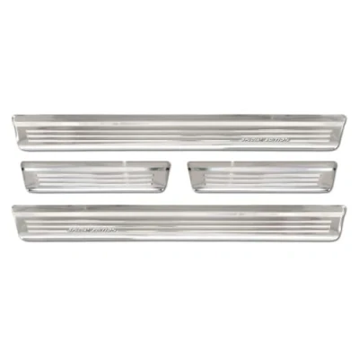 Abbildung von Avisa Silver INOX Door sill Protectors Compatible with Nissan Qashqai III 2021 &#039;Special Edition&#039; 4 Pieces