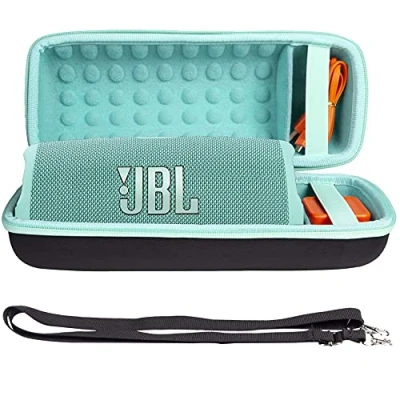 Abbildung von Khanka Hart Tasche Schutzhülle für JBL Charge 5/Charge 4 Tragbarer Bluetooth Lautsprecher Speaker Case Etui. (Türkis)