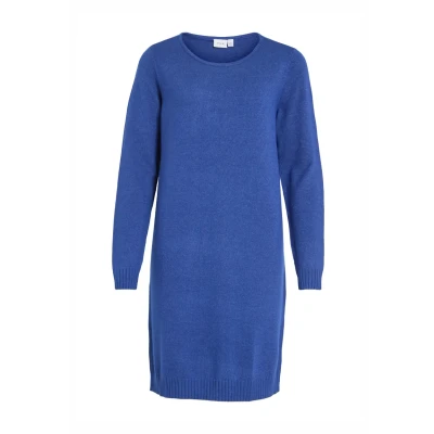 Abbildung von VILA Viril NOOS Strickkleid, Damen, Größe: Small, Mazarine blue