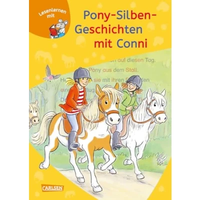 Abbildung von LESEMAUS zum Lesenlernen Sammelbände: Pony Silben Geschichten mit Conni: 3 in 1 Band Lesetexte farbiger Silbenmarkierung
