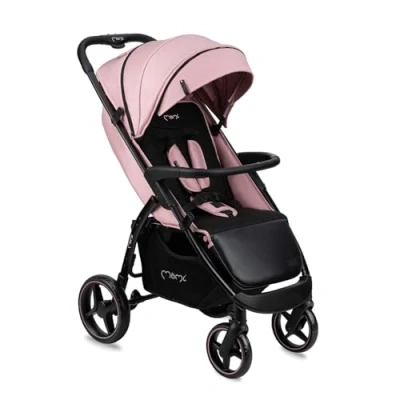 Abbildung von MoMi MIYA EVA, Kinder Buggy Kinderwagen ab dem 6. Monat (bis 22 kg), regulierbarer 5 Punkt Sicherheitsgurt, Einkaufskorb, Fußsack, Getränkehalterung, Regenschutz und Insektenschutz