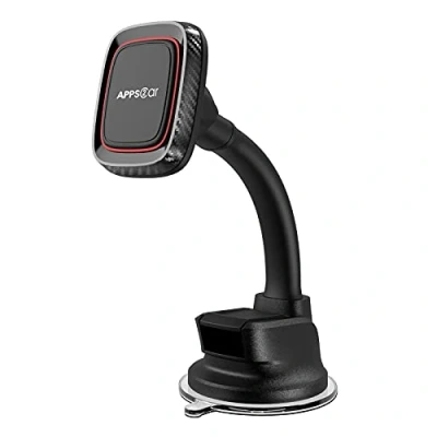 Abbildung von APPS2Car Magnetische Handyhalterung für Auto, Armaturenbrett, Windschutzscheibe, Saugnapf kompatibel mit allen Smartphones