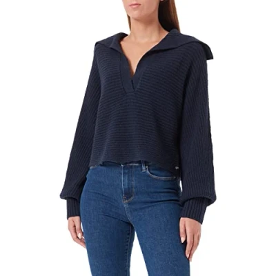 Abbildung von TOM Tailor Denim Strickpullover, Damen, Größe: Large, Sky captain blue