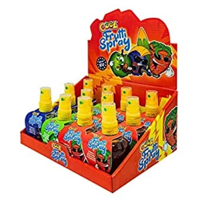 Abbildung von COOL Frutti Spray, zuckerfreies Candy made in EU, 3 Sorten: Erdbeere, Heidelbeere, Grüner Apfel, 12 Sprays (12 x 45 g), 540 g