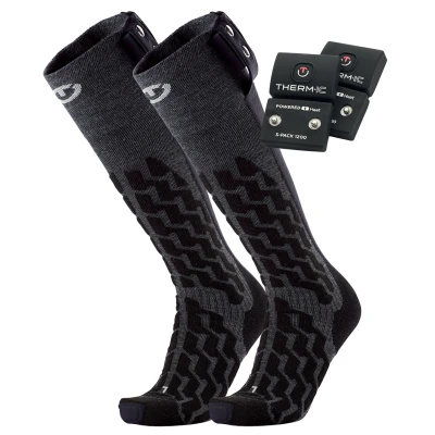 Abbildung von Therm ic Powersock Set Heat Fusion Uni + S Pack 1200 (Schwarz 42 44 One Size)