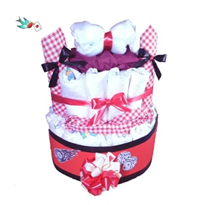Abbildung von Rockabilly Windeltorte &quot; Rockababy&quot; Das perfekte Geschenk zur Geburt &amp; Taufe