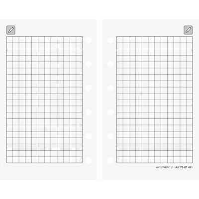 Abbildung von rido/idé 7067451 Notizen kariert (für Timer Timing 7,6 x 12,7 cm, 32 Blatt)