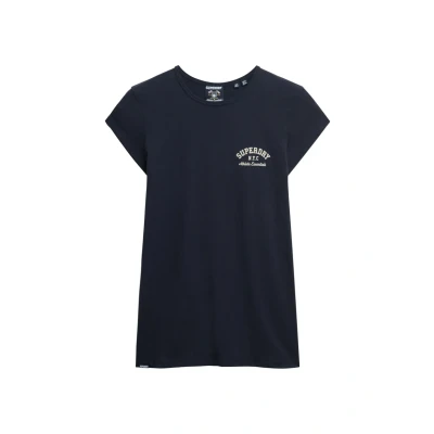 Abbildung von Superdry Tshirt print, Damen, Größe: 36, Eclipse navy