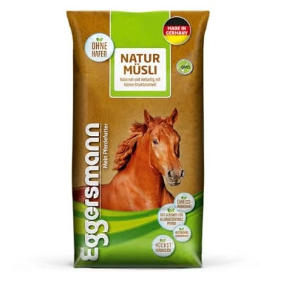 Abbildung von Eggersmann Natur Müsli 20 kg Naturnahes Pferdemüsli ohne künstliche Zusatzstoffe für allergiesensible Pferde Natürliches Pferdefutter