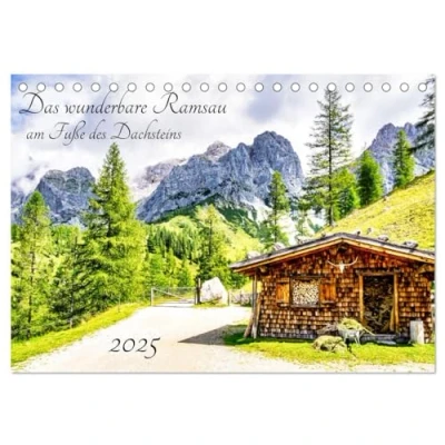 Abbildung von Das wunderbare Ramsau am Fuße des Dachsteins (Tischkalender 2025 DIN A5 quer), CALVENDO Monatskalender