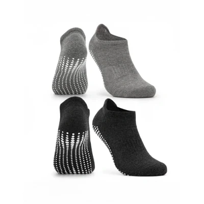 Abbildung von Occulto 2 PAAR Stoppersocken Socken, Größe: 35 38, Schwarz/grau