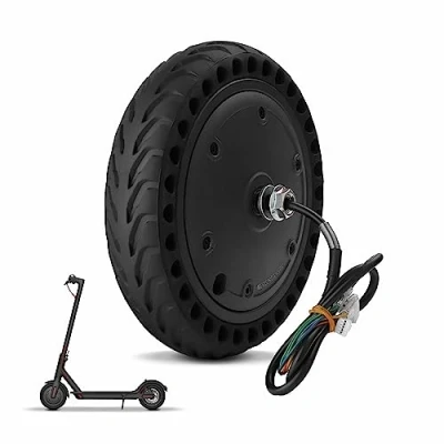 Abbildung von Yungeln Scooter Motor mit Vollgummireifen 36V 250W kompatibel für Xiaomi M365, 1S, Essential Elektroscooter