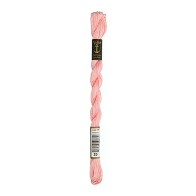 Abbildung von Anchor Perlgarn Stärke 5 4585000 00023 rose Stickgarn, 100 % Baumwolle, 5g Strängchen