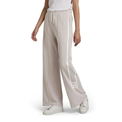 Abbildung von G STAR RAW Damen Stripe Flared Jogginghose, Grau (raven D19797 A970 976), S