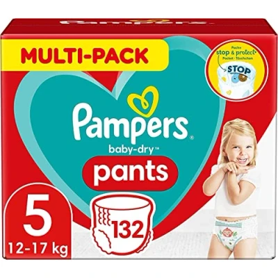 Abbildung von Pampers Baby Dry Pants Größe 5 Junior 11 18 kg Monatsbox, 132 Stück