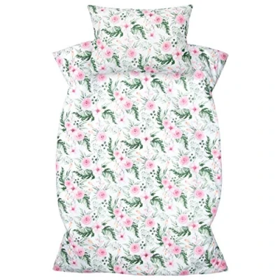 Abbildung von Amilian Kinderbettwäsche 100x135 Baby Bettwäsche Set Größe Babybettwäsche 135x100 mit Kissenbezug 40x60 100% Baumwolle Babybett Jungen Mädchen Bettwaesche