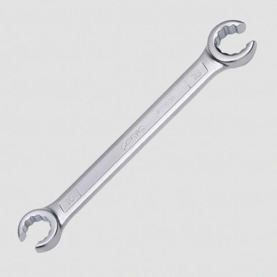 Abbildung von SONIC 4111922 Bremsleitungs Schlüssel 233 19x22 matt verchromt Chrom Vanadium Stahl