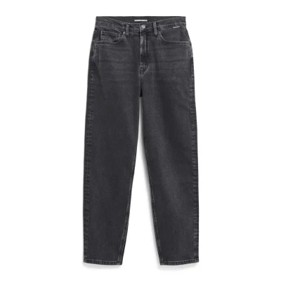 Abbildung von Armedangels Mairaa Jeans Tapered Fit, Damen, Größe: 25x32, Ebony