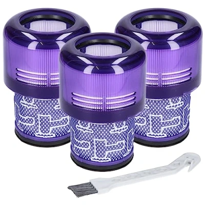 Abbildung von McFilter HEPA Filter (3 Stück) passend für Dyson V11 V15 SV14 SV22, 970013 02, Absolute Animal Extra Pro Detect Torque Drive Akku Staubsauger