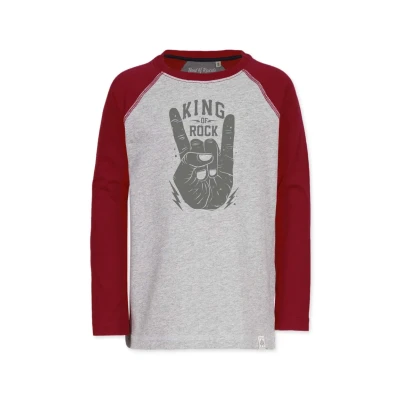 Abbildung von Band of Rascals Langarmshirt für Kinder, Größe: 158, Red