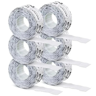 Abbildung von Preisauszeichner Etiketten für SATO Kendo (26x12 mm, 1 zeilig, 6.000 Stück, weiß, permanent, Preisetiketten