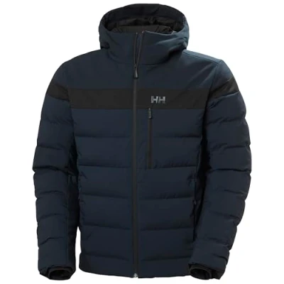 Abbildung von Helly Hansen Bossanova Puffy Jacket Snowboardjacke, Herren, Größe: Large, Navy heather