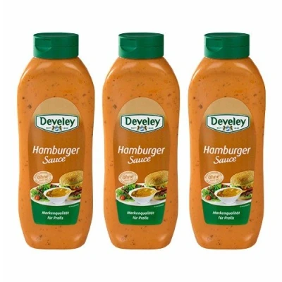 Abbildung von 3x Develey &#039;Hamburger Sauce&#039; Salsa Hamburger, 875 ml
