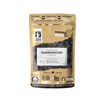 Abbildung von Bremer Gewürzhandel Sauerkirschen, getrocknet, entsteint &amp; ungeschwefelt, getrocknete Kirschen, ungezuckert, 125g