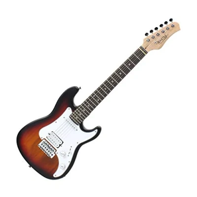 Abbildung von Rocktile Sphere Junior Sunburst 3/4 E Gitarre (weißes Schlagbrett, 1 Humbucker, Single Coil, 22 Bünde, Rosenholz Griffbrett, Ahorn Hals)