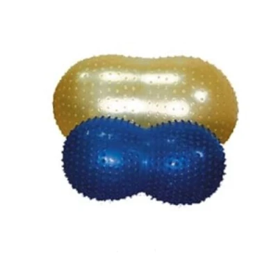 Abbildung von CanDo 30 1735 Übungsrolle mit NUBS/Motorikball/Erdnussförmiger Fitnessball, Sensi, gelb, 40 x 90 cm