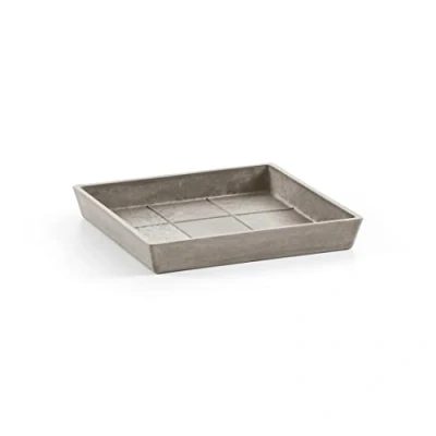 Abbildung von Ecopots saucer square 21 cm taupe