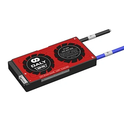 Abbildung von DALY Programmierbares konfigurierbares intelligentes BMS 10S 36V 60A Li Ion Batterieschutzplatine mit Ausgleichsleitungen UART RS485 CAN Kommunikation Batterieschutzmodul für 18650 Batteriepack36V