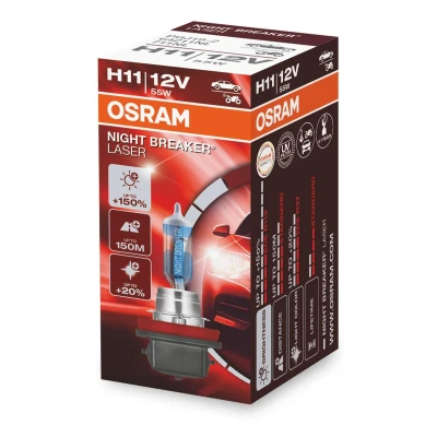 Abbildung von OSRAM 64211NL Glühlampe, Fernscheinwerfer H11 12V 55W 3600K Halogen AUDI: A6 C6 Limousine, FORD: Mondeo 5 Schrägheck, NISSAN: Qashqai / Qashqai+2 I