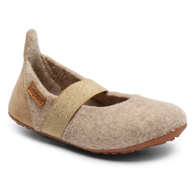 Abbildung von bisgaard ballet wool Hausschuh Ballerina, Schlupfschuh mit praktischem Gummizug