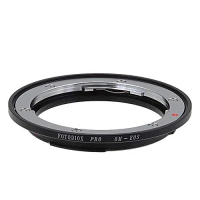 Abbildung von Fotodiox Pro Lens Mount Adapter Compatible with Olympus Zuiko (OM) 35mm SLR on Canon EOS (EF, EF S) D/SLR Camera Body Gen10 Focus Confirmation Chip