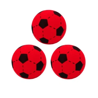 Abbildung von Kyto Softball 20cm Schaumstoff Ball Fußball für Outdoor und Indoor geeignet Kinder ab 36 Monaten (3 Bälle, rot)