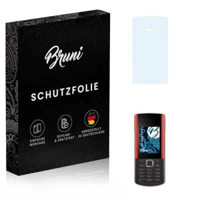 Abbildung von Bruni Schutzfolie kompatibel mit Nokia 5710 Folie, glasklare Displayschutzfolie (2X)